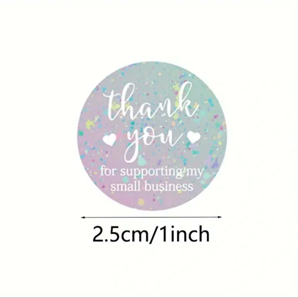 Colorful Thank You stickers 500 count NWT